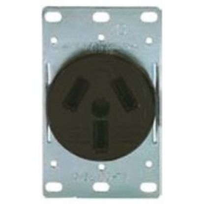 Picture of Receptacle 3-wire 3-pole Nema-10-50r 125/250-volts 50-amps