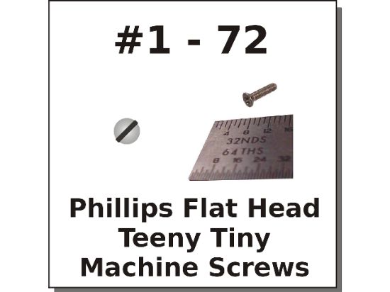 Picture of Machine-Screw 1-72 X 1/2 Stainless-Steel