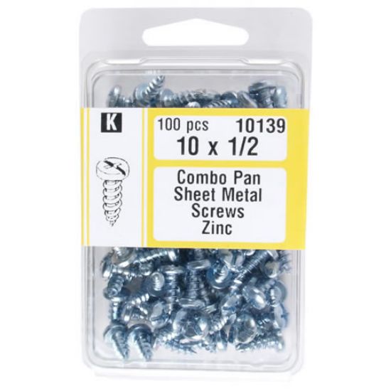 Picture of Sheetmetal-Screw 1 X 1/2 Zinc Combination