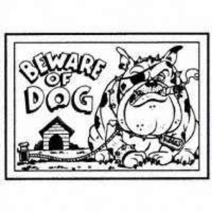 Picture of Novelty Sign Beware Of Dog