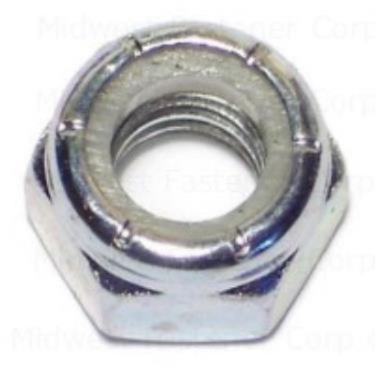 Picture of Hex-nut Zinc Locking Nylon-insert