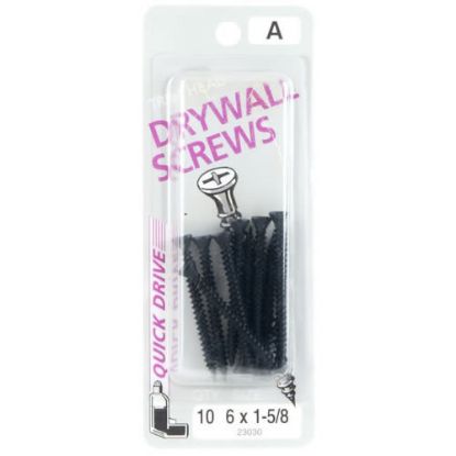 Picture of Drywall-Screw Black Trim #6 x 1-5/8"