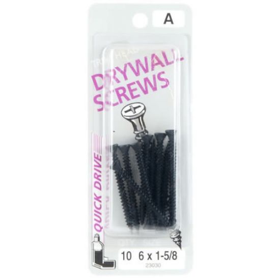 Picture of Drywall-Screw Black Trim #6 x 1-5/8"