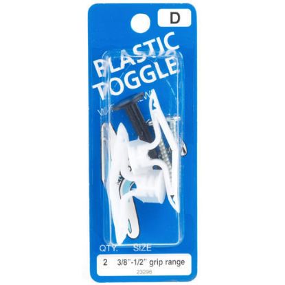 Picture of Plastic Toggles With-Screws 3/8" - 1/2"
