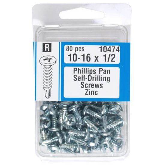 Picture of Sheetmetal-Screw #10 x 1/2" Zinc-Plated