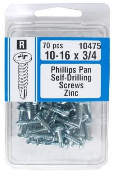 Picture of Sheetmetal-Screw Screws Zinc-Plated #10 x 3/4"
