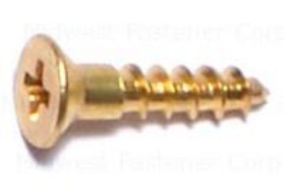 Picture of Wood-Screw Brass #4 X 1/2"