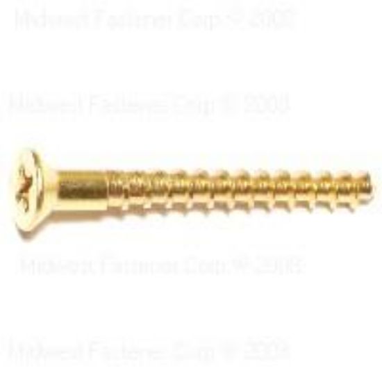 Picture of Wood-Screw 8 X 1-1/2" Brass Bag/2