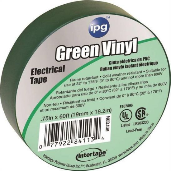 Picture of 3/4 X 60 Vinyl Electrical-Tape Green