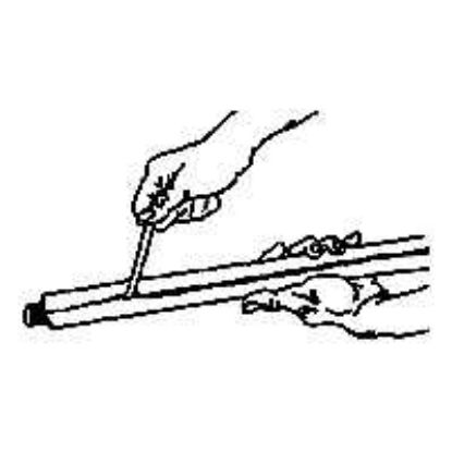 Picture of Pipe-insulation 2" Ct X 6' X 1/2" W Self-sealing Poly