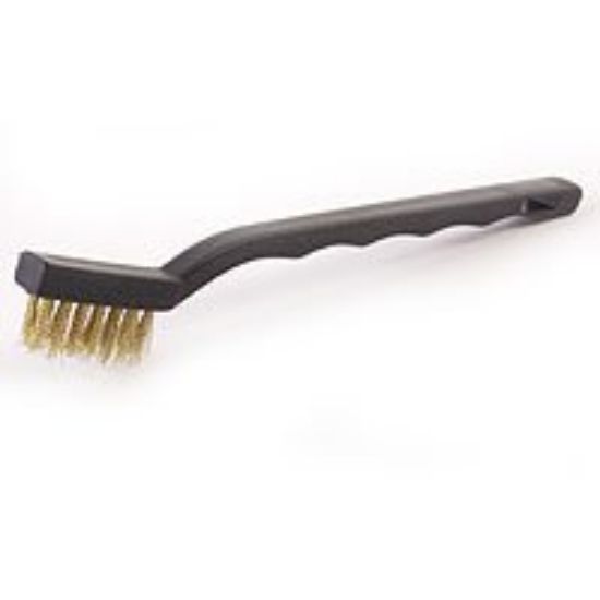 Picture of Wire-Brush Mini Plastic-handle Brass 7"