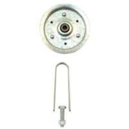 Picture of Garage-Door Pulley w/ Hardware Galvanized Steel 4"
