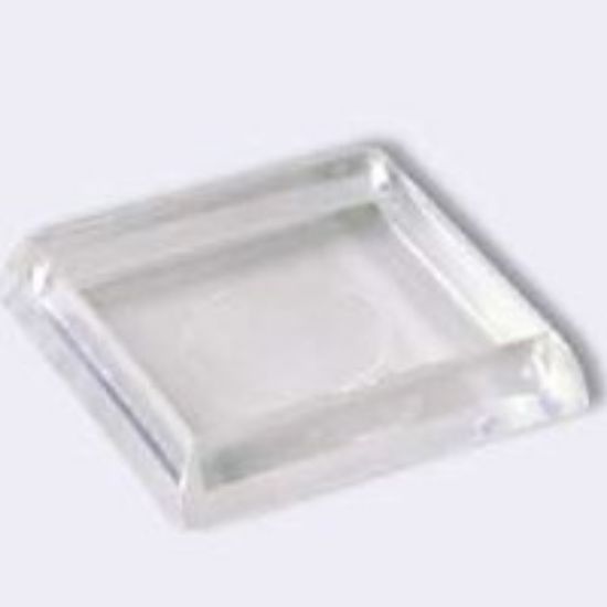 Picture of Caster-Cup 1-7/8" Square Clear Plastic