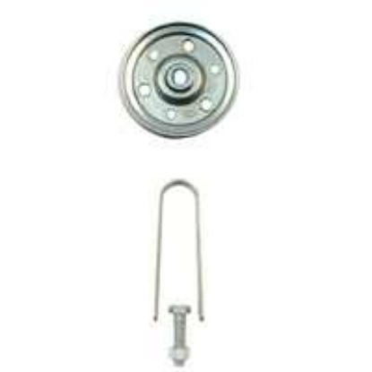 Picture of Garage-Door Pulley w/ Hardware Galvanized Steel 3"