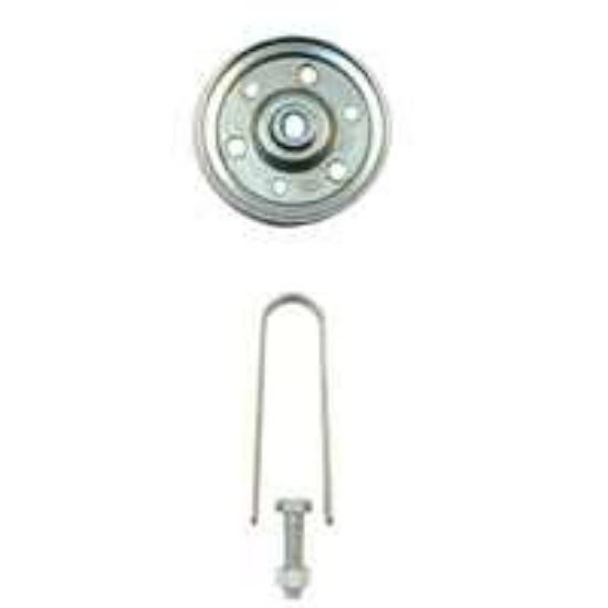 Picture of Garage-Door Pulley w/ Hardware Galvanized Steel 3"