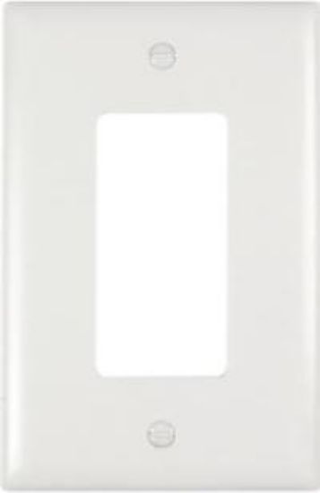 Picture of 1-Gang Decora-Style Oversized White Wall-Plate