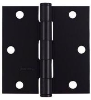Picture of Door-Hinge 3-1/2" Black Square Removable-Pin