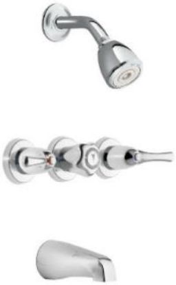 Picture of Chrome 3-Handle Shower-Faucet