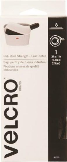 Picture of Hook-&-Loop Fastener-Tape Adhesive-Back Ultra-Mate Black 1" x 3'