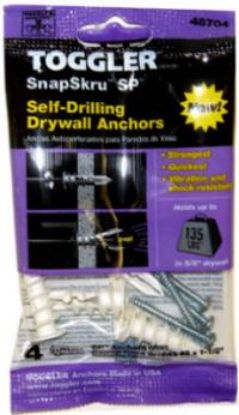 Picture of Self-drilling Drywall-anchor & #8 X 1-1/2" Screws