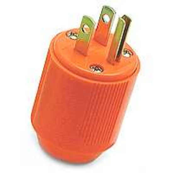 Picture of Orange High-Visibility Electrical-Plug