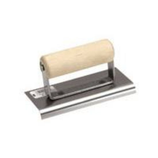 Picture of 6 X 4 Stainless-Steel Concrete-Edger 1/2" RADIUS