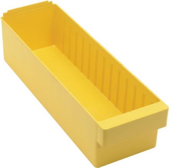 Picture of 17-5/8" x 5-9/16" x 4-5/8" Polystyrene Shelf-Bin Yellow
