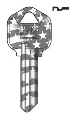 Picture of KW1FLAG Key-Blank FLAG