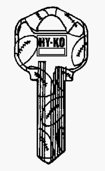 Picture of KW1-09 Keyblank- Football