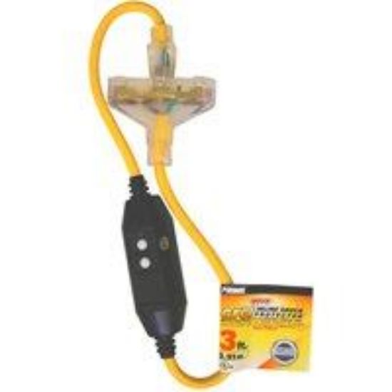 Picture of Extension-Cord Adapter Yellow 3'