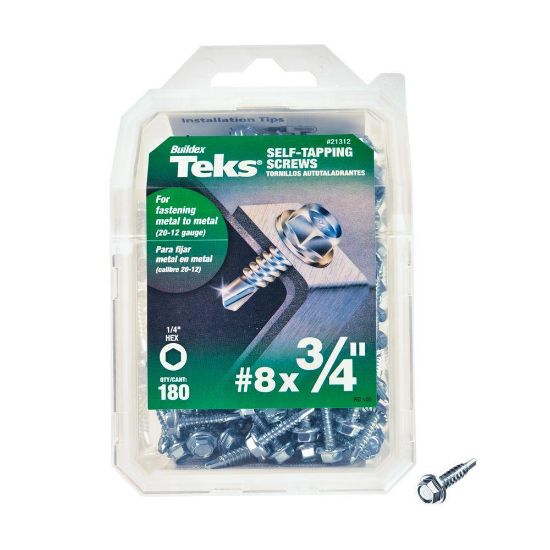 Picture of 608016 Self-Tapping Screws #8 x 3/4" 180Pk