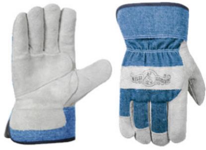 Picture of Leather-Palm Gloves Safety Cuff Large