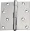 Picture of Door-Hinge Square-Corner Polished Stainless-Steel 4" x 4"