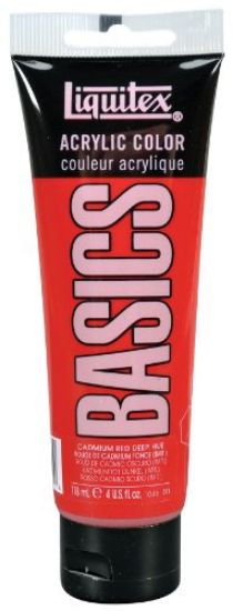 Picture of Basic Acrylic Color Cadmium Red Deep-Hue 4-USFluidOunce (118ml)