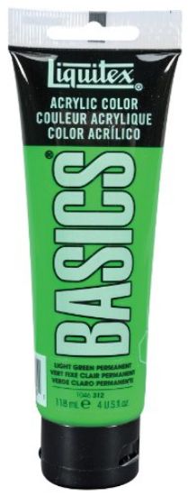 Picture of Basic Acrylic Color Light-Green Permanent 4-USFluidOunce (118ml)