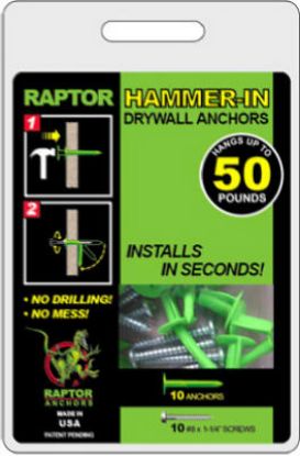 Picture of Hammer-In Drywall-Anchor With-Screws 50-Pounds-Working-Load-Limit