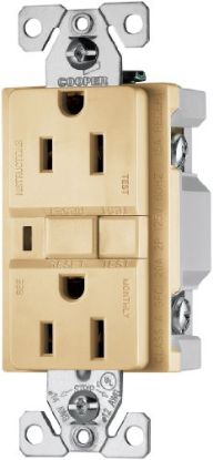 Picture of Electrical-Outlet 15-Amp 125-Volt Self-Test Duplex-Receptacle Ivory