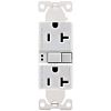 Picture of Electrical-Outlet 20-Amp 125-Volt Duplex-Receptacle Self-Testing Double-Pole 3-Wire White