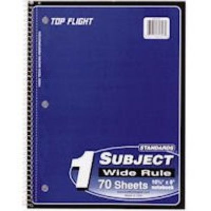 Picture of Notebook Spiral-bound Wide-rule 70-sheet
