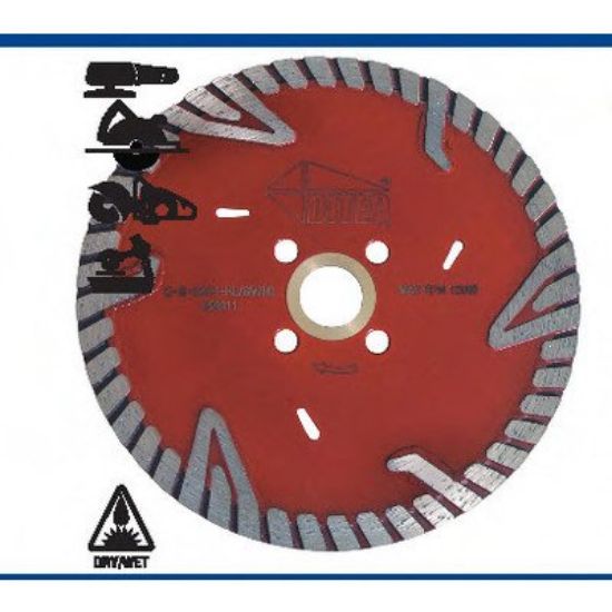 Picture of Circular-Sawblade Firehawk Diamond-Abrasive 10" X 0.110" X 7/8"-5/8" Dm