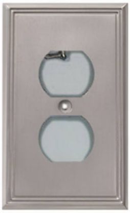 Picture of Wall-Plate Metroline Single Duplex-Receptacle Brushed-Nickel