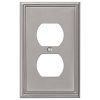 Picture of Wall-Plate Metroline Single Duplex-Receptacle Brushed-Nickel
