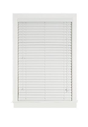 Picture of Window-Blind Faux-Wood Slat-Width 2" 31" Length 64" White