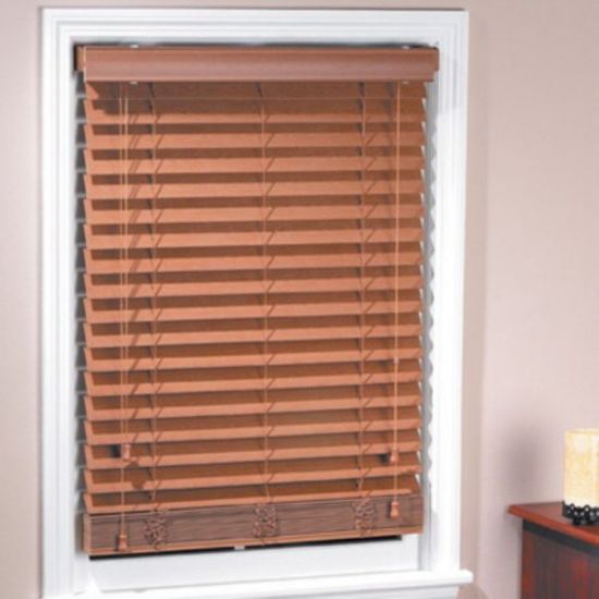 Picture of Window-Blind Faux-Wood Slat-Width 2" 33" Length 64" Maple