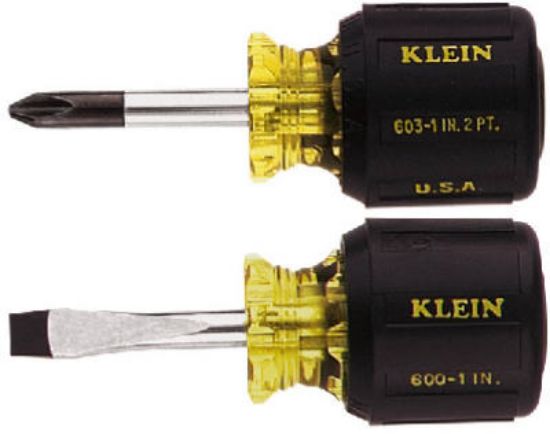 Picture of Stubby Screw-Driver Set 1/4" x 1-1/2" and #2 x 1-1/2" Phillips-Drive 2-Piece