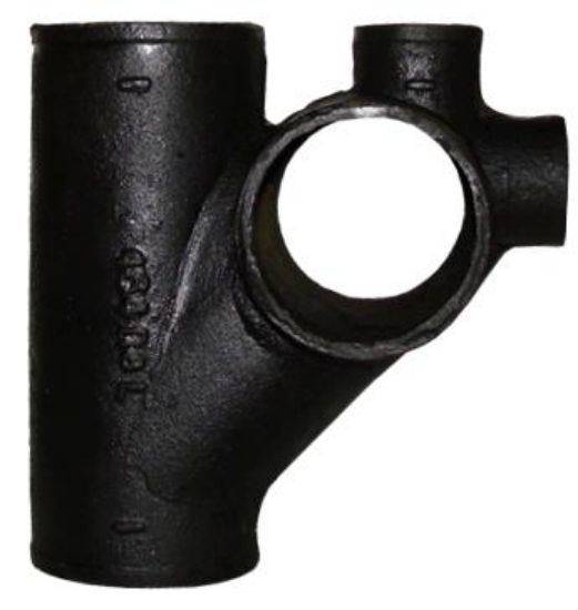 Picture of No-Hub Vented Closet Tee w/2" Top Vent & 2" Extended Side Inlet Left