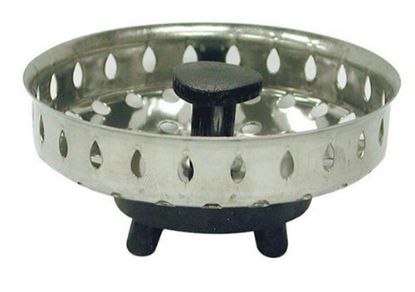 Picture of 3-1/4" X 3/4" Strainer-Basket With Rubber-Stopper