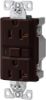 Picture of 20-Amp 125-Volt Electrical-Outlet Self-Test Double-Pole 3-Wire Brown