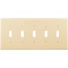Picture of 5-Gang Toggle-Plate-IVORY