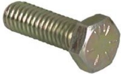 Picture of Hex-Bolt Yellow-Zinc-Plated 1/4-20 TPI 20 x 2-1/2"